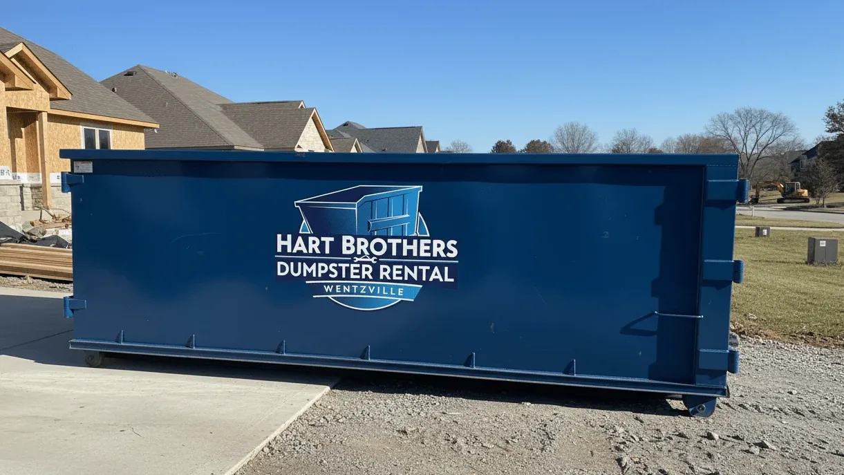 20 Yard Dumpster roll-off container in Wentzville, MO 20 Yard Dumpster roll-off container in Wentzville, MO