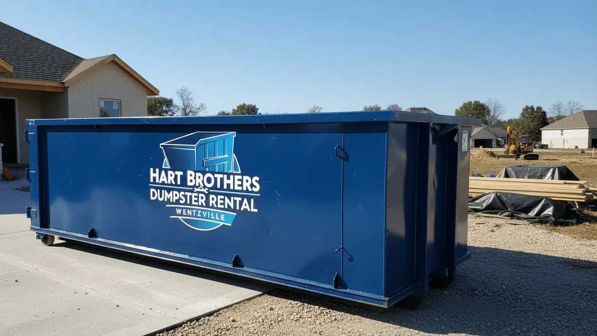 Roll-off dumpster delivery serving O'Fallon, Missouri from Wentzville Roll-off dumpster delivery serving O'Fallon, Missouri from Wentzville