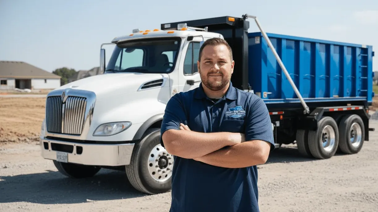 Roll-off dumpster delivery serving Wright City, Missouri from Wentzville Roll-off dumpster delivery serving Wright City, Missouri from Wentzville