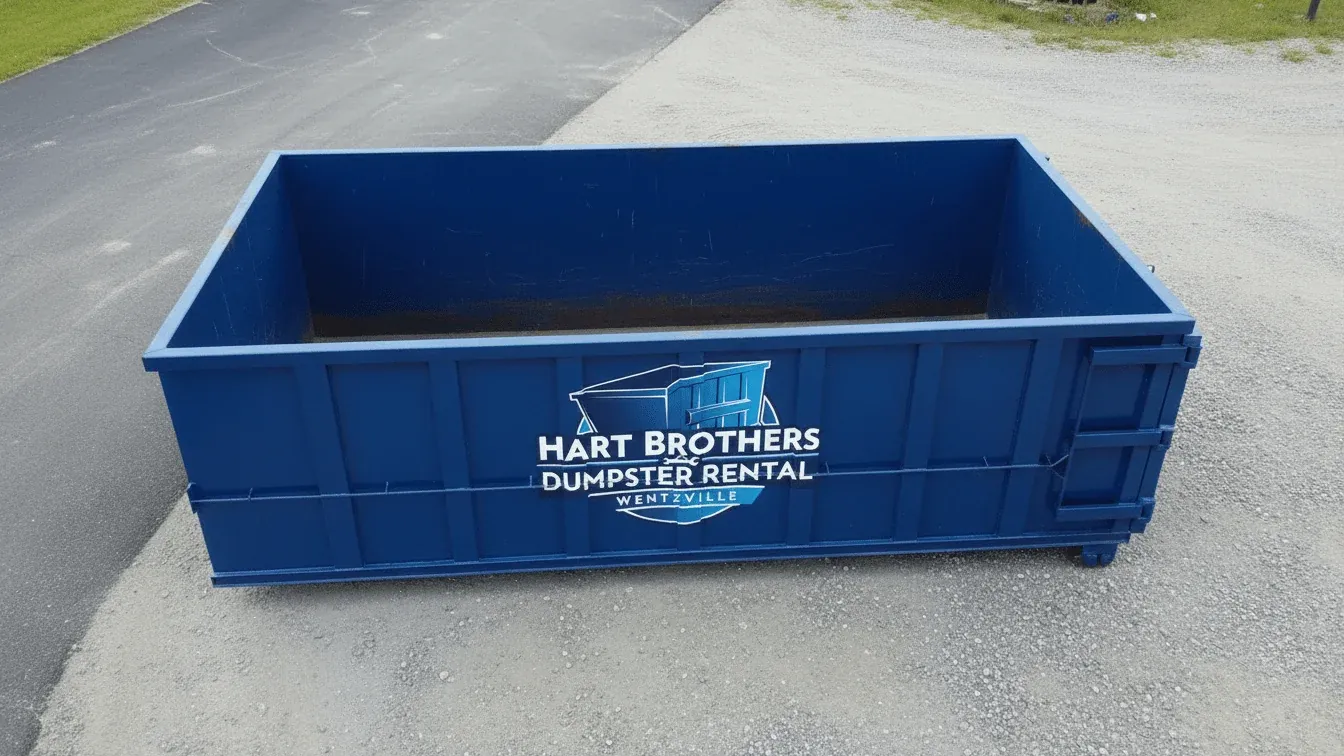 Yard waste removal in Wentzville, Missouri — separate clean container loaded with oak, hickory and Bradford pear limb wood bound for a composting facility Yard waste removal in Wentzville, Missouri — separate clean container loaded with oak, hickory and Bradford pear limb wood bound for a composting facility