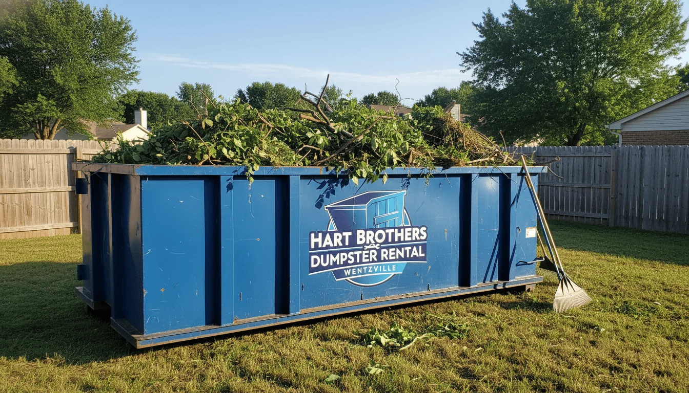 Yard Waste Dumpster Rental Wentzville MO-img